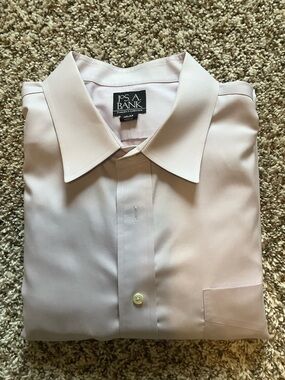 Jos A Banks Travelers Collection Purple dress shirt Size 18-35